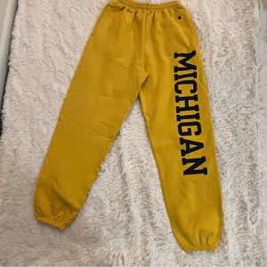 University of Michigan Wolverines Champion maize sweatpants